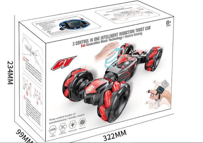 2.4G Gesture Sensing Remote Control Stunt Car with Four-Wheel Drive 39x39x39cm